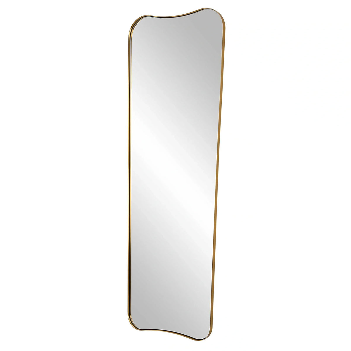Large Antique Brass Mirror