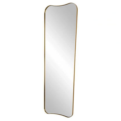 Large Antique Brass Mirror