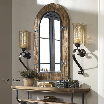 Bronze Candle Wall Sconce