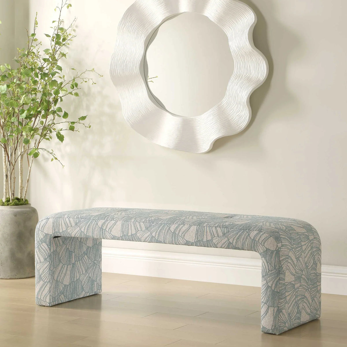 Spa Blue Bench