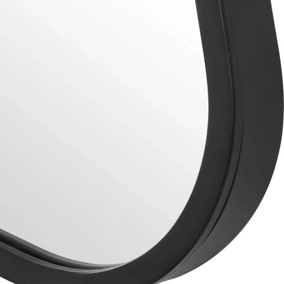 Curvy Black Vanity Mirror