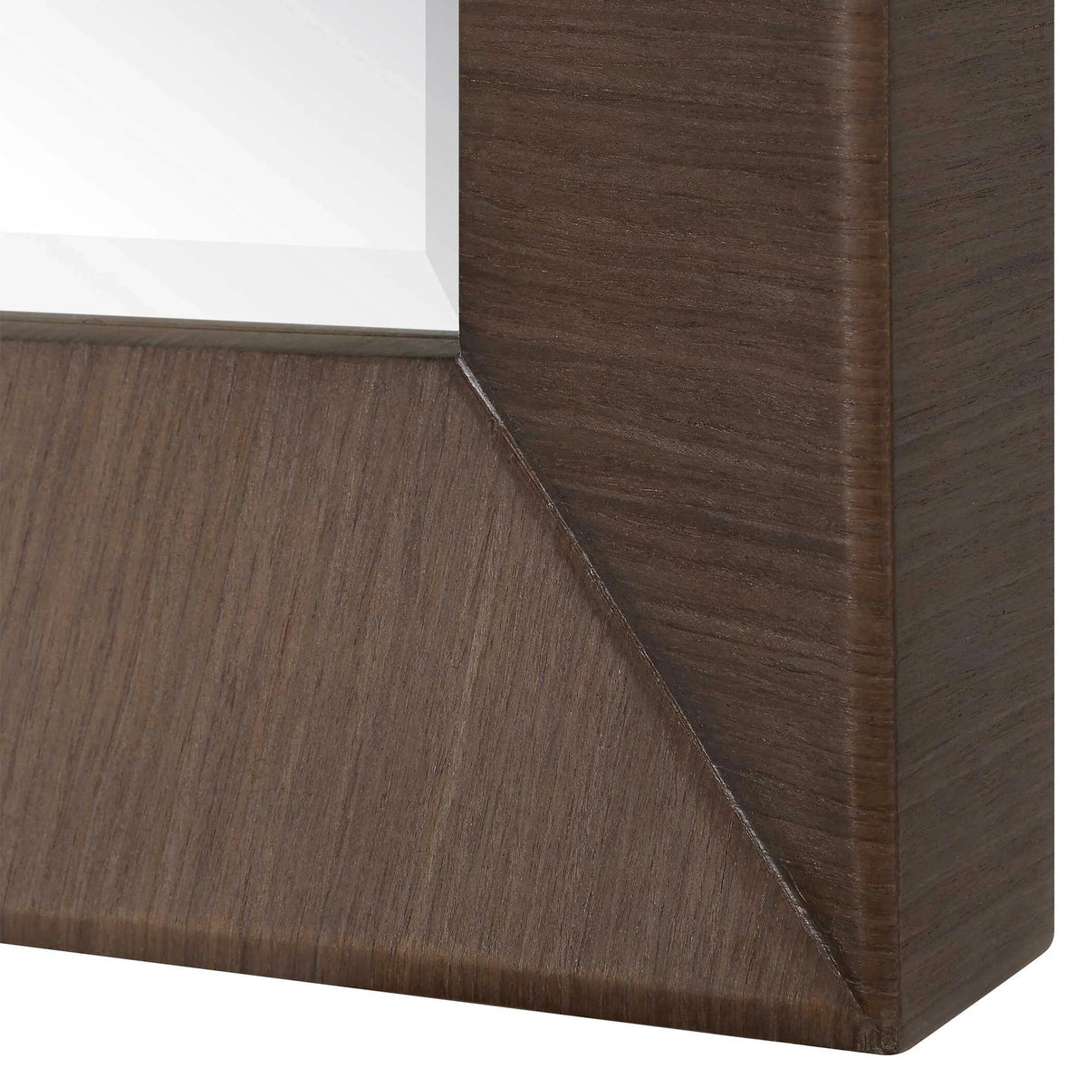 Tall Walnut Veneer Mirror