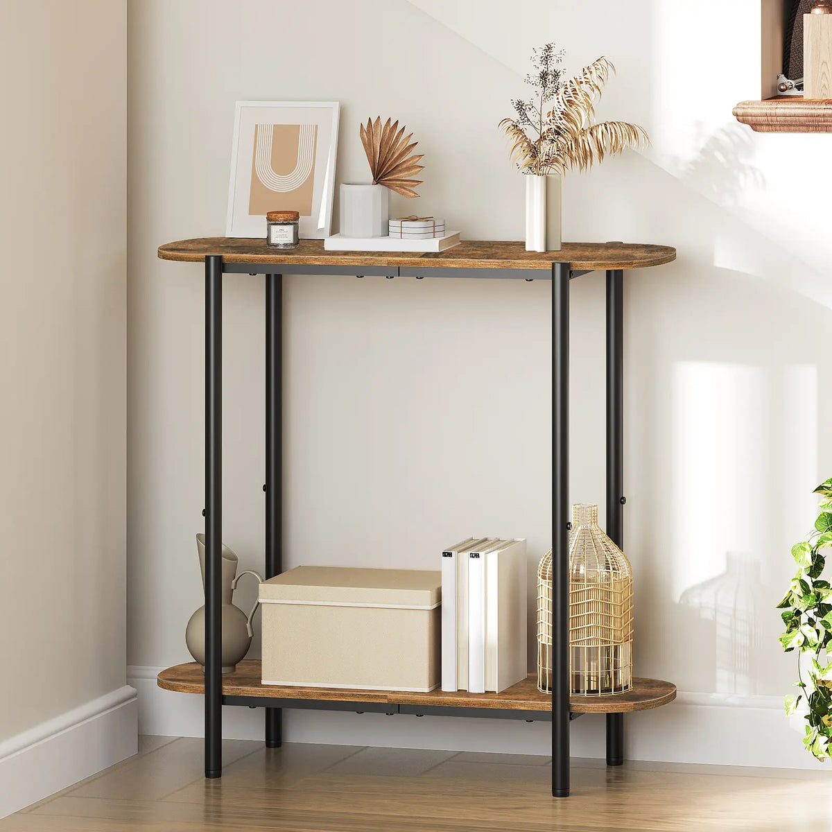 Yatiney 29.5" Narrow Console Table - 2-Tier Entryway & Sofa Table for a Living Space