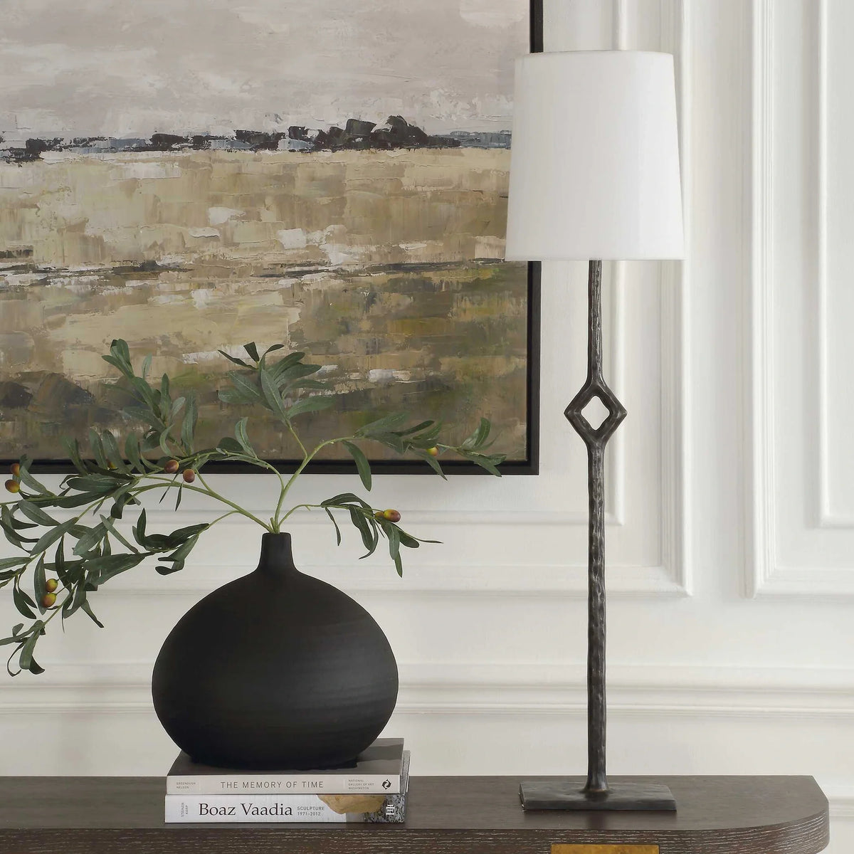 Cordless Cast Iron Buffet Lamp