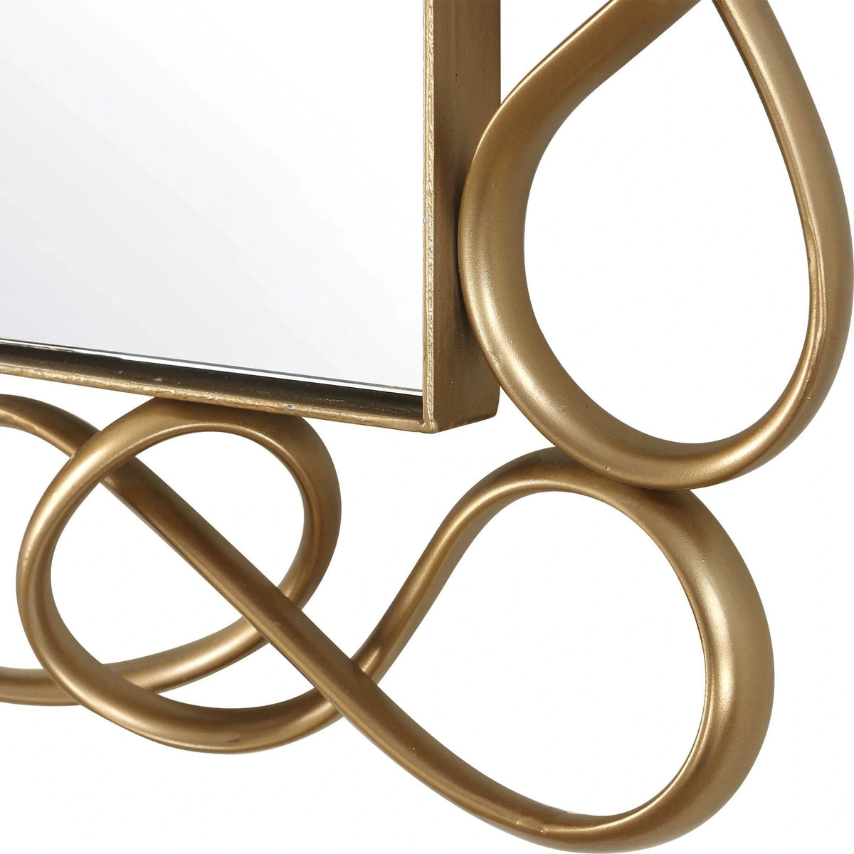 Antique Brass Mirror