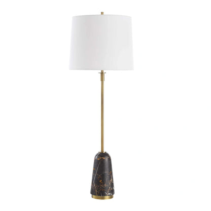 Black Marble Buffet Lamp