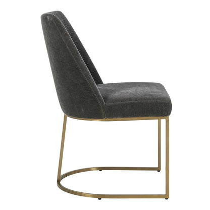 Curved Steel Dining Chair