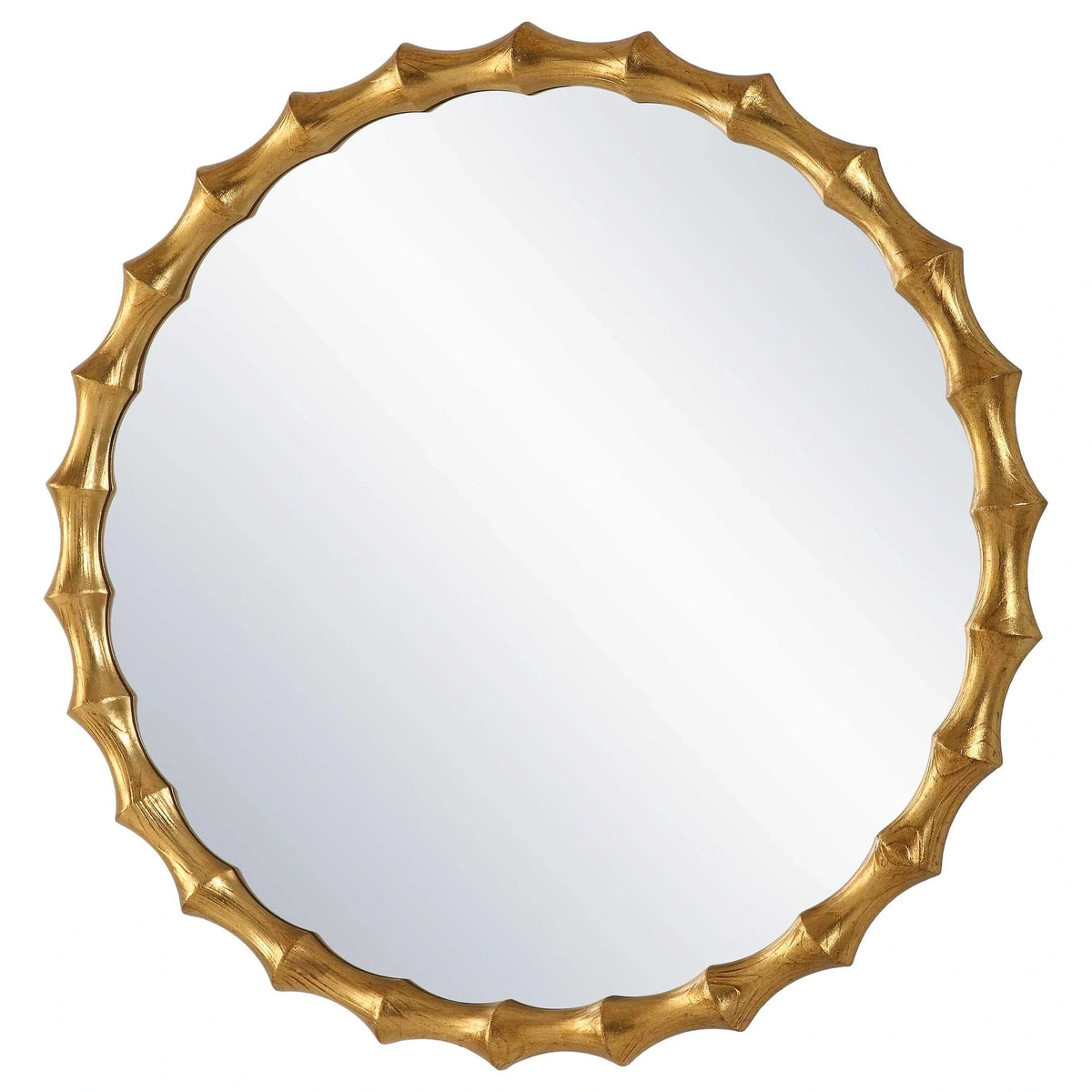 Round Gold Mirror