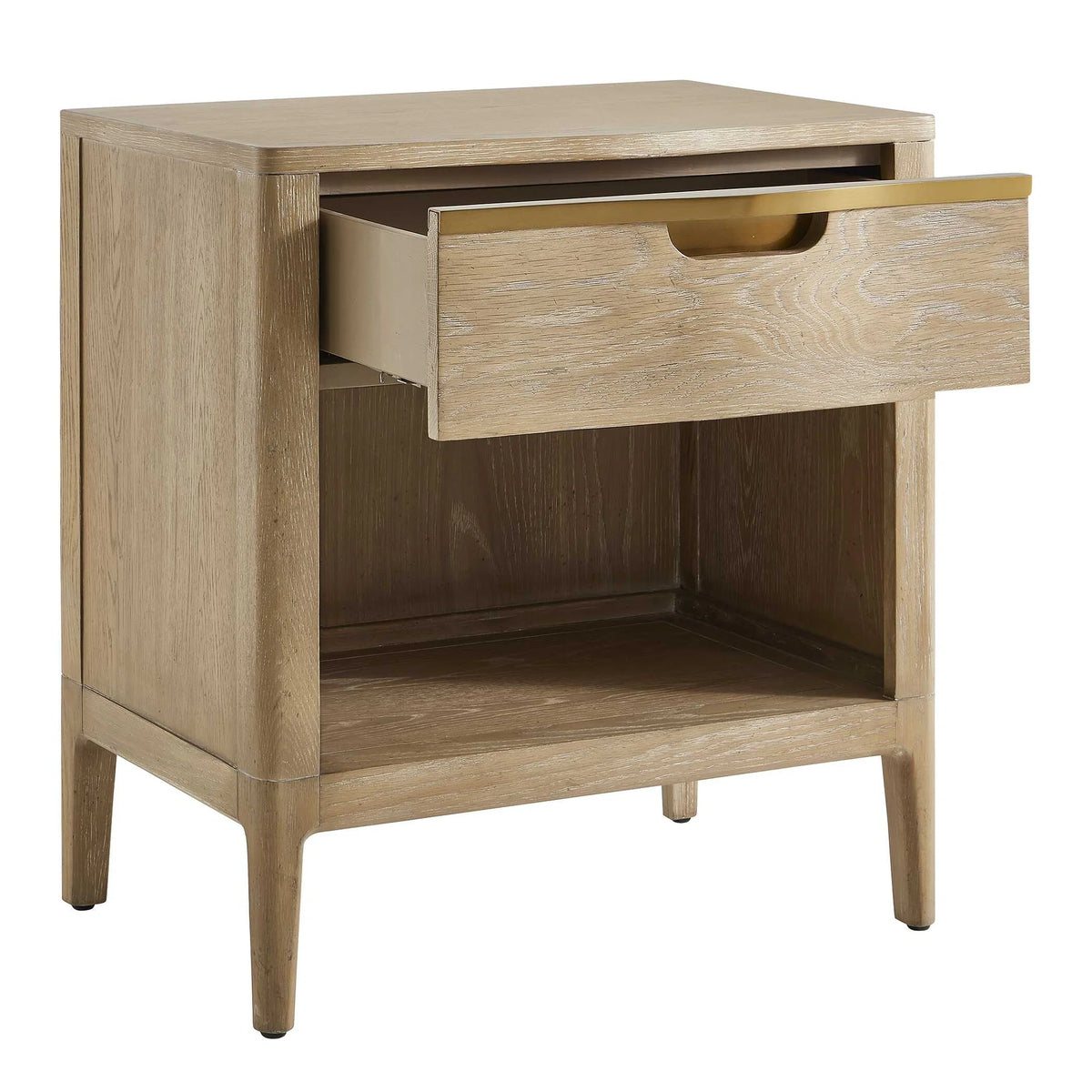 Natural Wood Side Table