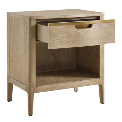 Natural Wood Side Table