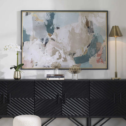 Abstract Gold Leaf Framed Print