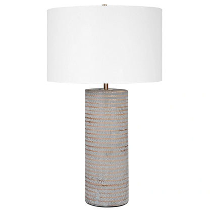 Gray Table Lamp