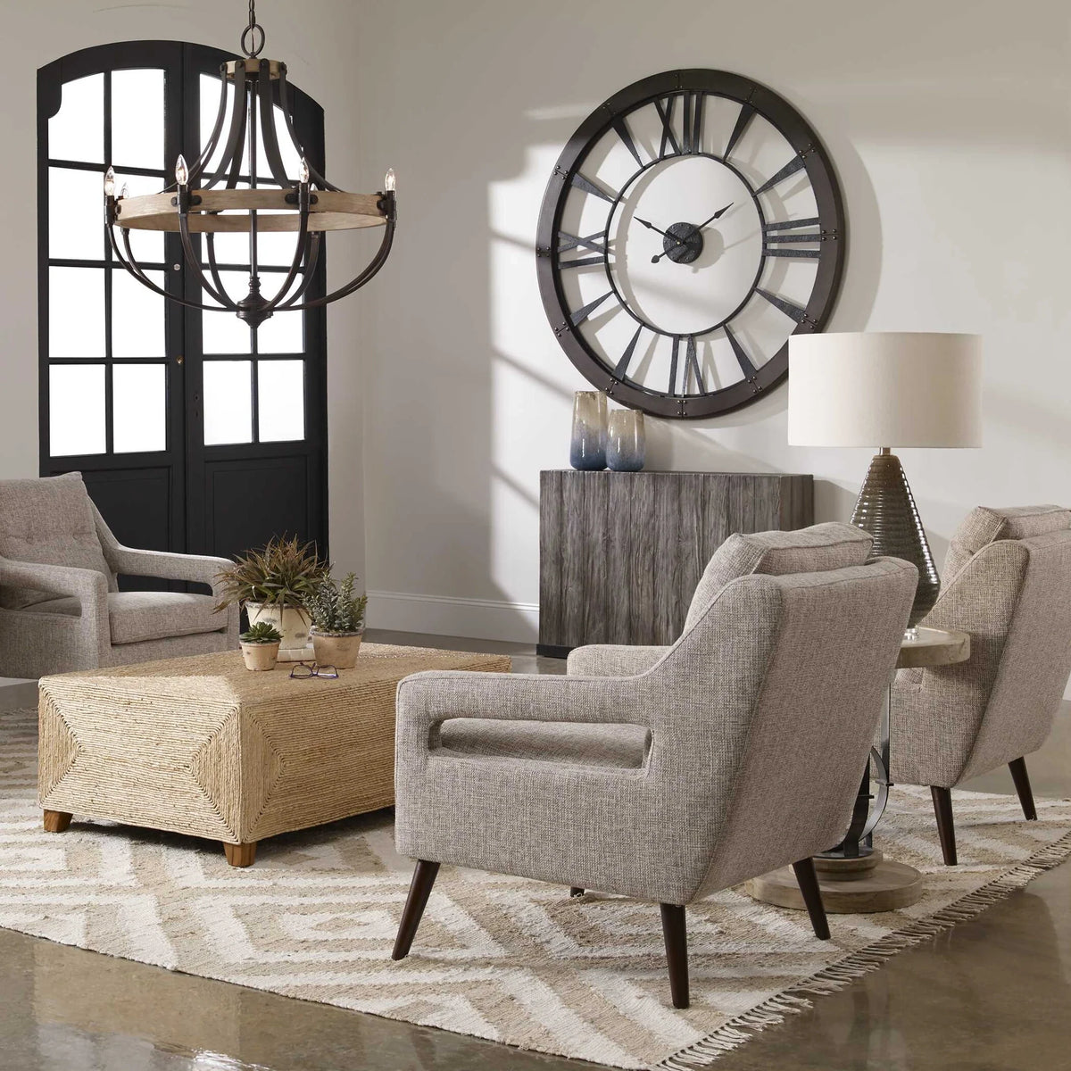Rustic Bronze Wall Clock