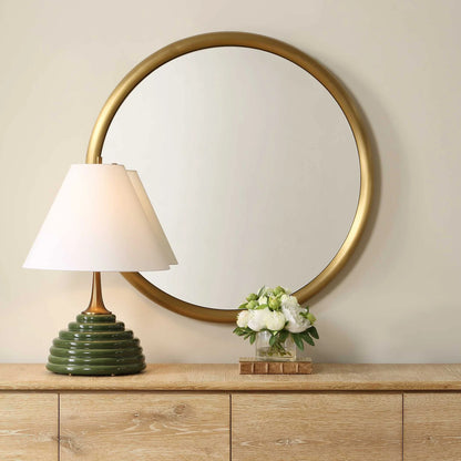 Modern Brass Mirror