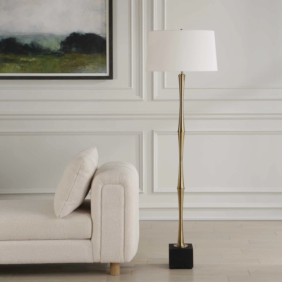Antique Brass Floor Lamp