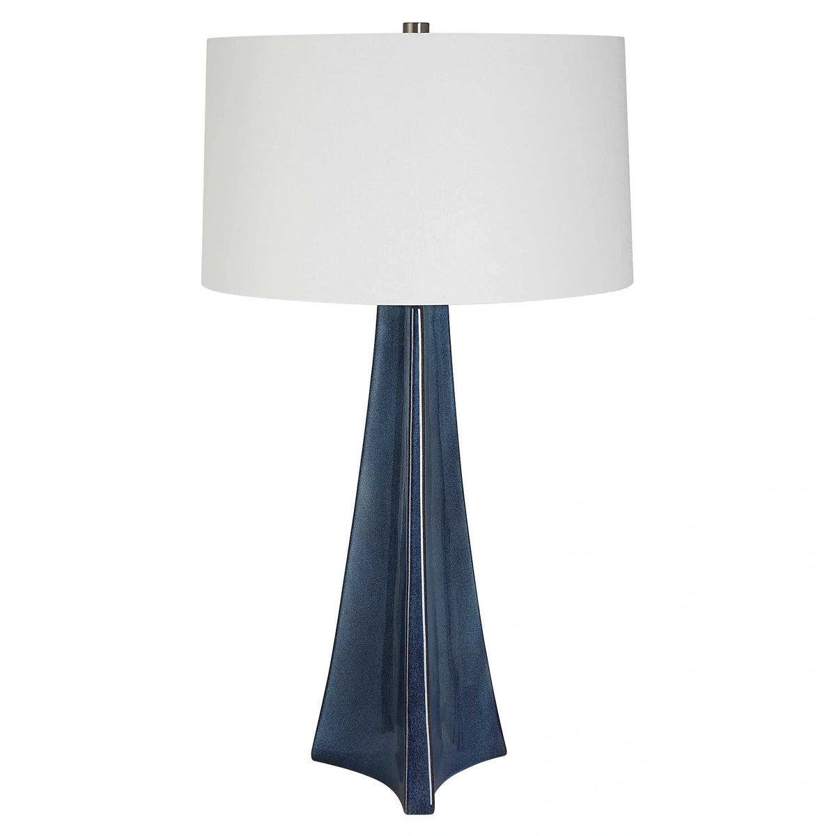 Scalloped Ceramic Table Lamp