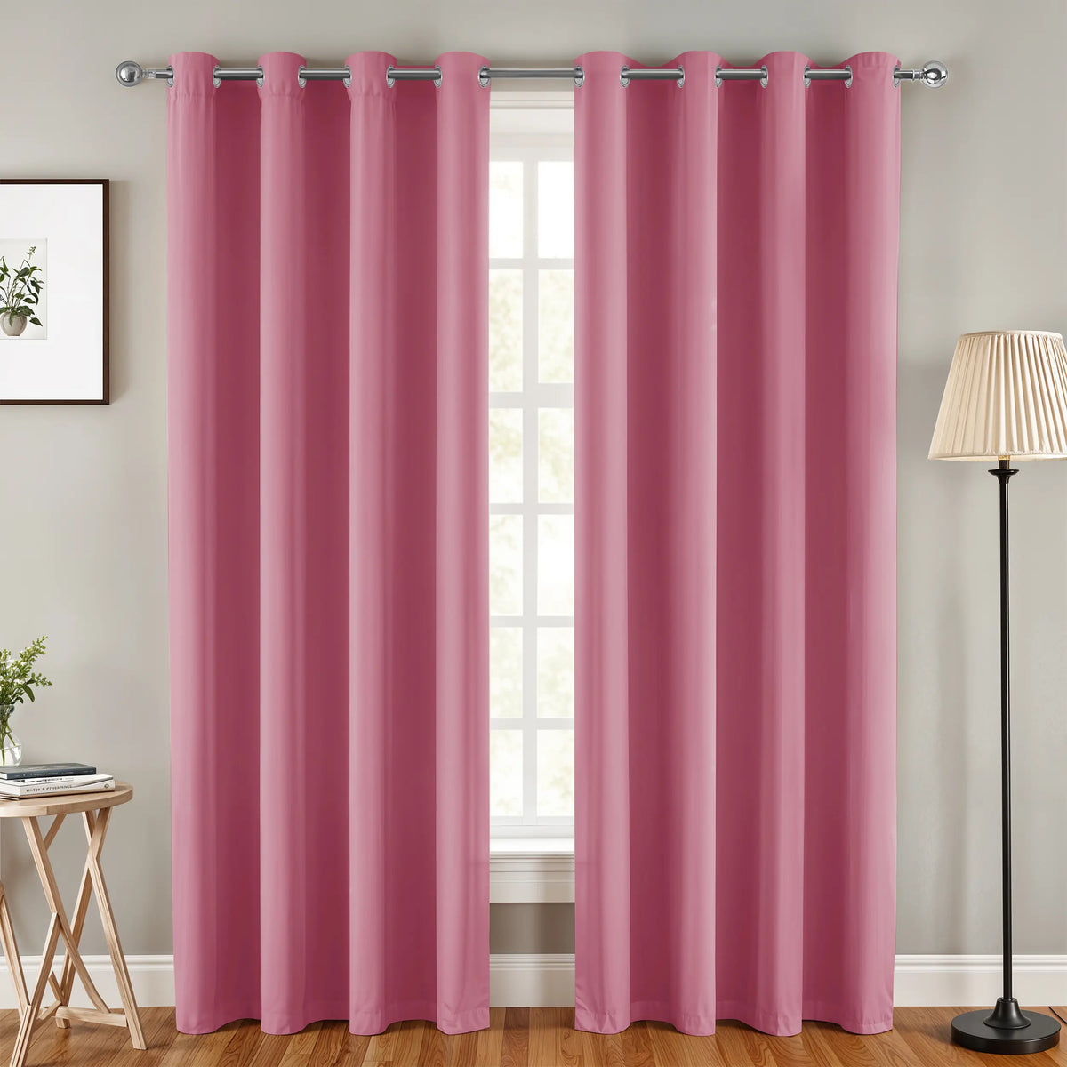 Lux Decor Thermal Insulated Room Darkening Curtains – Heavy-Duty Soundproof Grommet Drapes for Privacy and Comfort in Your Living Room
