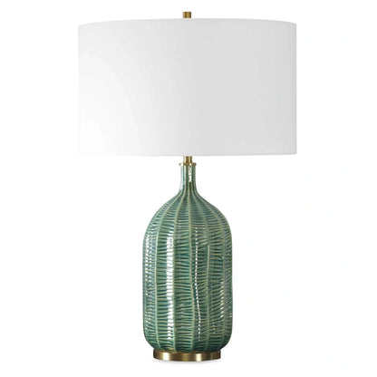 Coastal Blue Ceramic Table Lamp