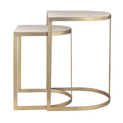 Travertine Nesting Tables Set/2