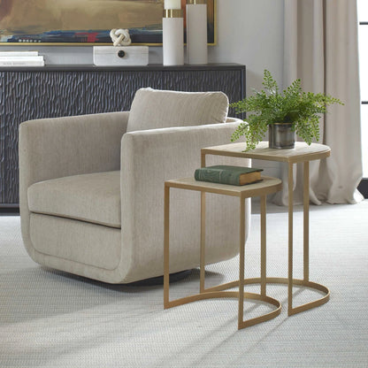 Travertine Nesting Tables Set/2