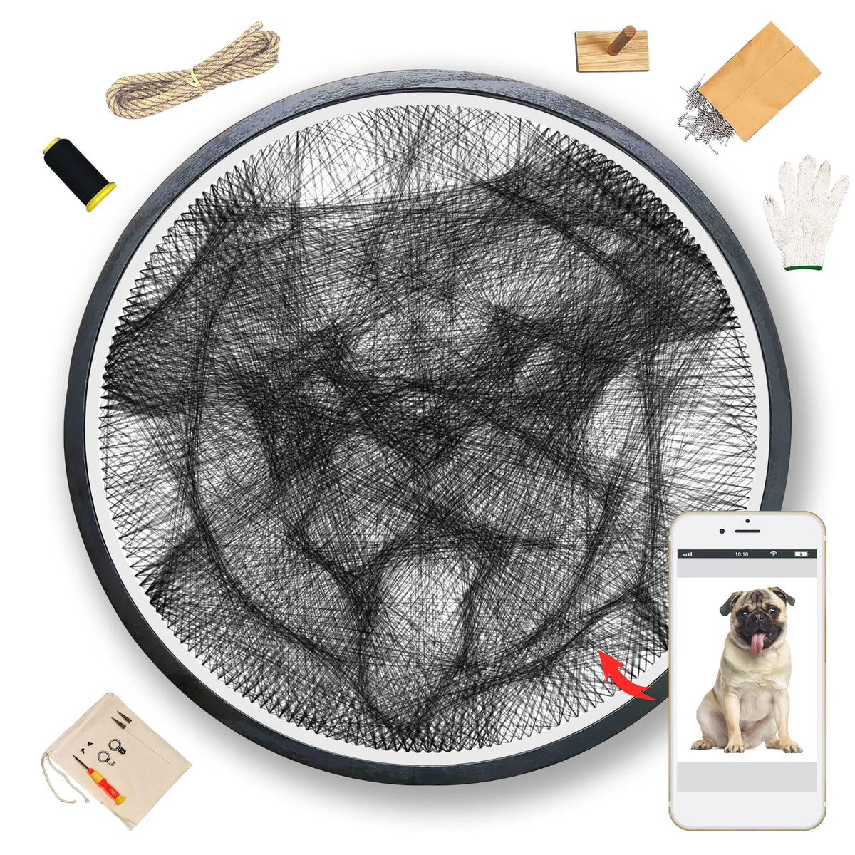 Custom Cat/Dog String Art Portraits