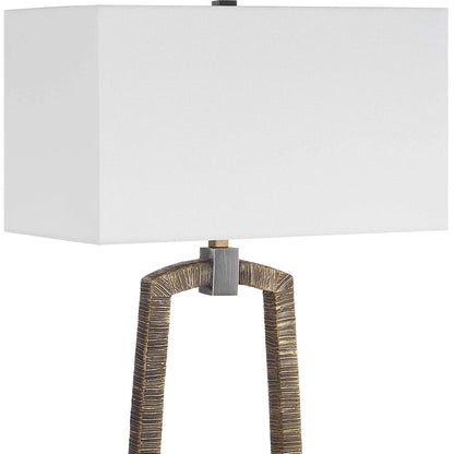 Antiqued Gold Bohemian Floor Lamp