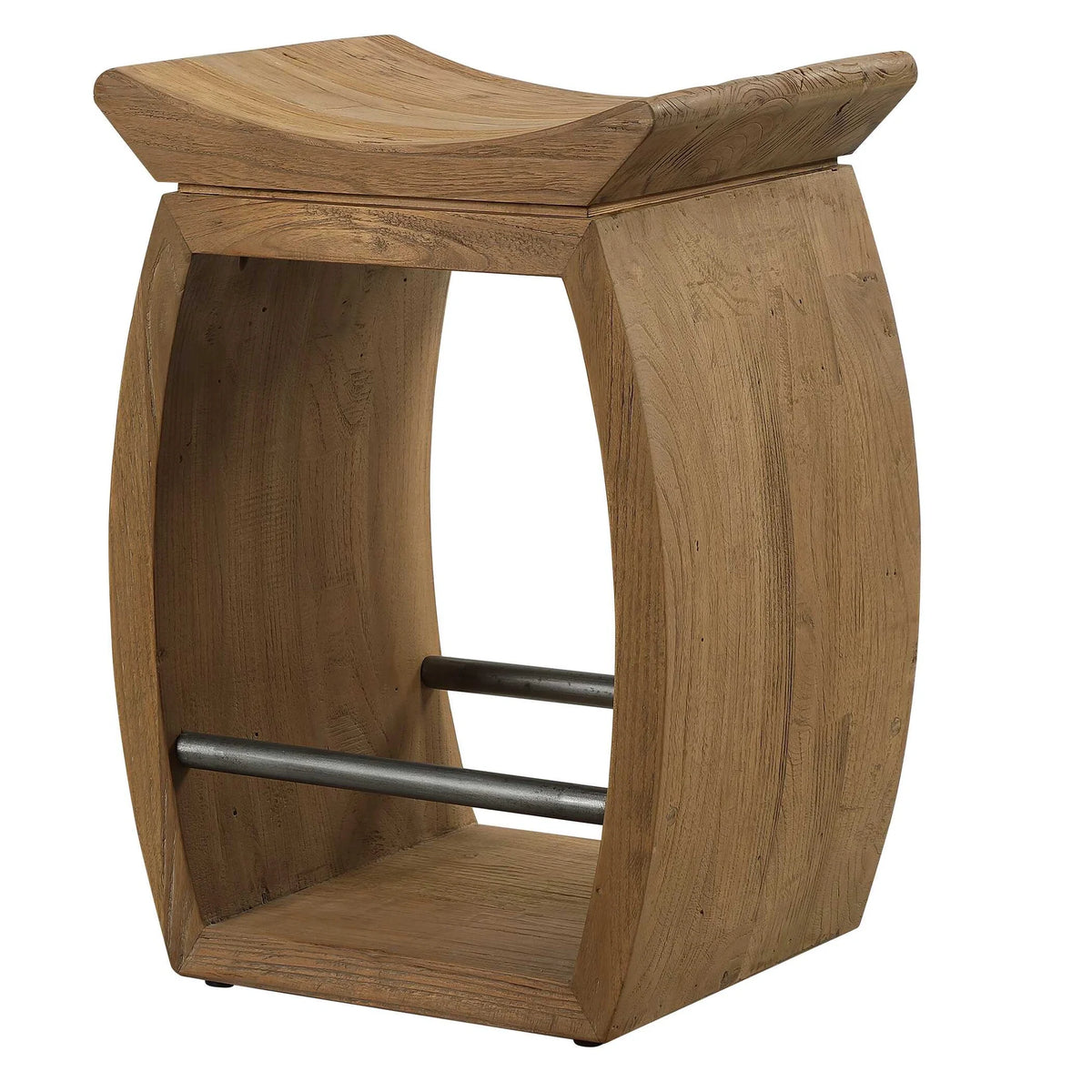 Modern Wood Counter Stool