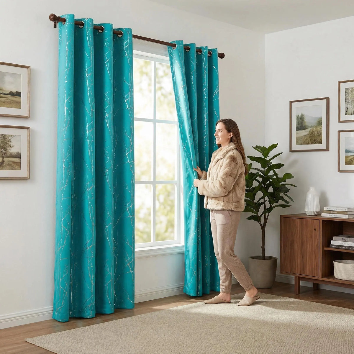 Curtain Club Luxury Blackout Drapes – 2 Panels of Elegance in 20+ Colors for Your Bedroom & Living Room