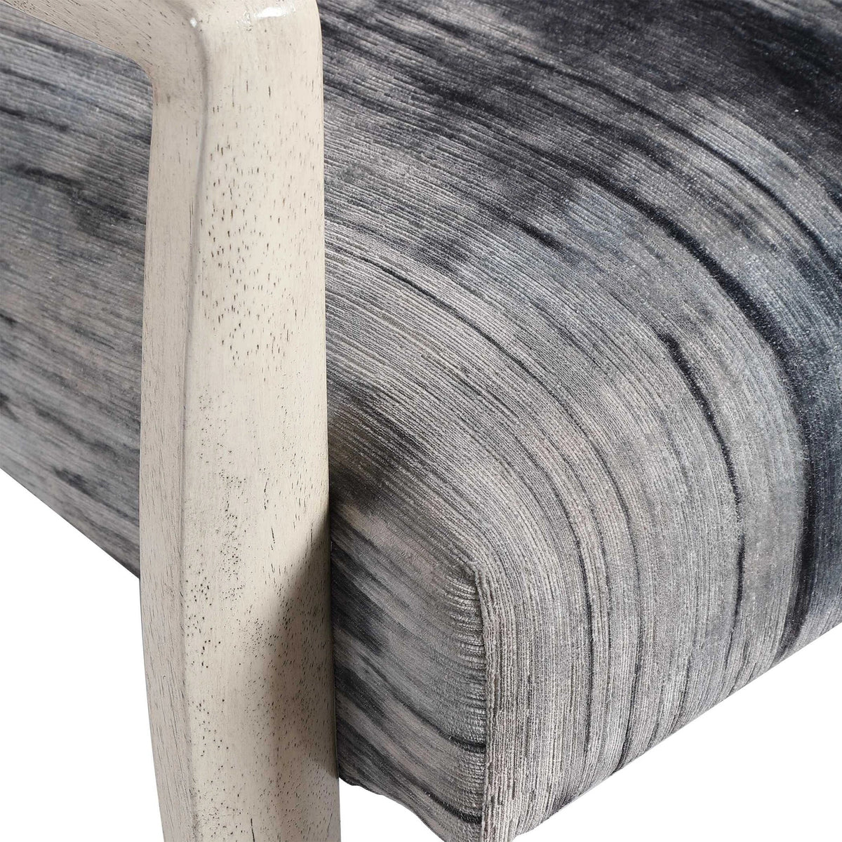 Gray Chenille Accent Chair