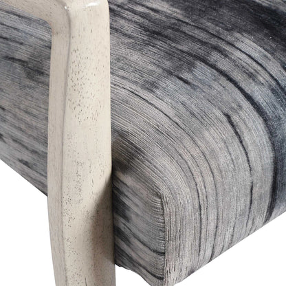 Gray Chenille Accent Chair