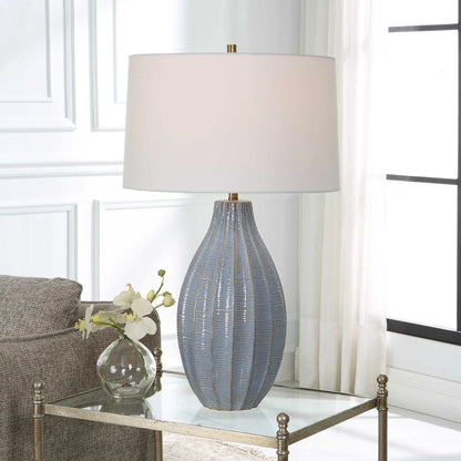 Blue Glaze Table Lamp