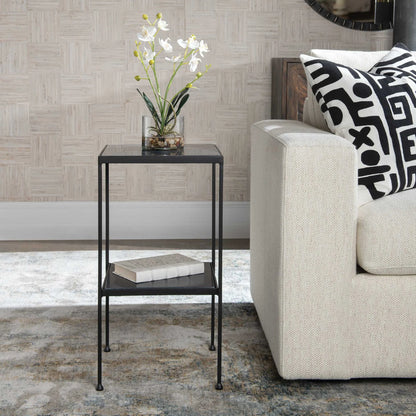 Square Marble Accent Table