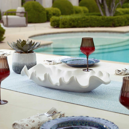 Ruffled Ceramic Bowl