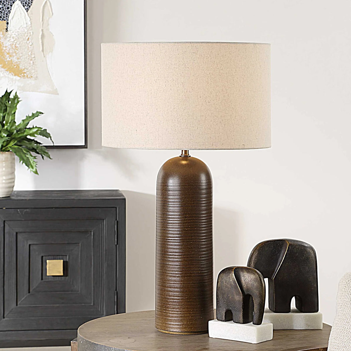 Brown Table Lamp
