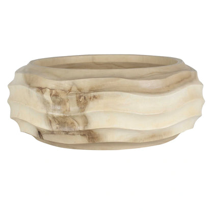 Bleached Wood Bowl