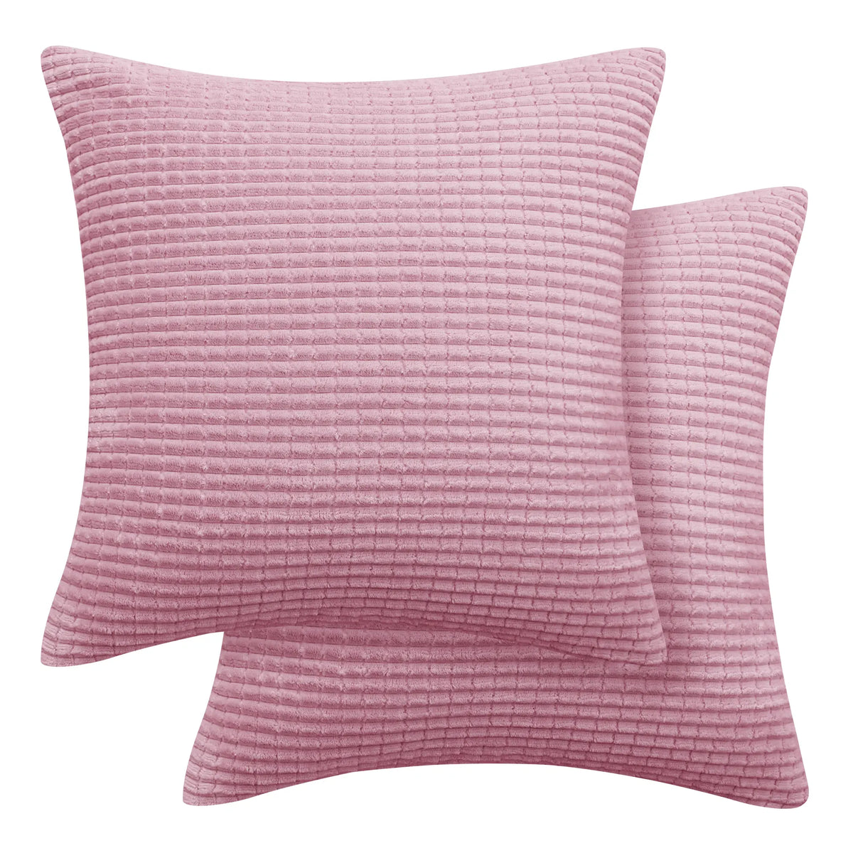 Elevate Your Home Decor with Deconovo's Luxurious Corduroy Stripe Throw Pillow Covers - Set of 2