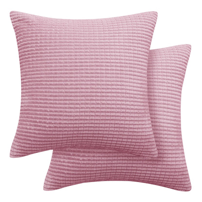 Elevate Your Home Decor with Deconovo's Luxurious Corduroy Stripe Throw Pillow Covers - Set of 2