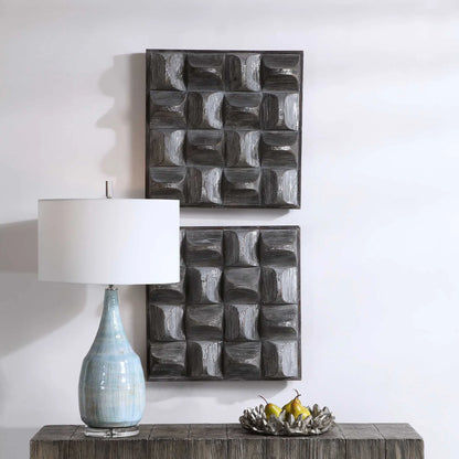 3D Scooped Wood Wall Panel