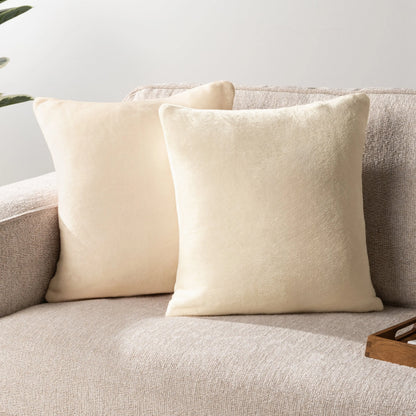 Transform Your Space with PAVILIA Decorative Throw Pillow Covers - Set of 2 Luxurious Velvet Cases for a Cozy Boho Aesthetic in Your Bedroom or Living Room