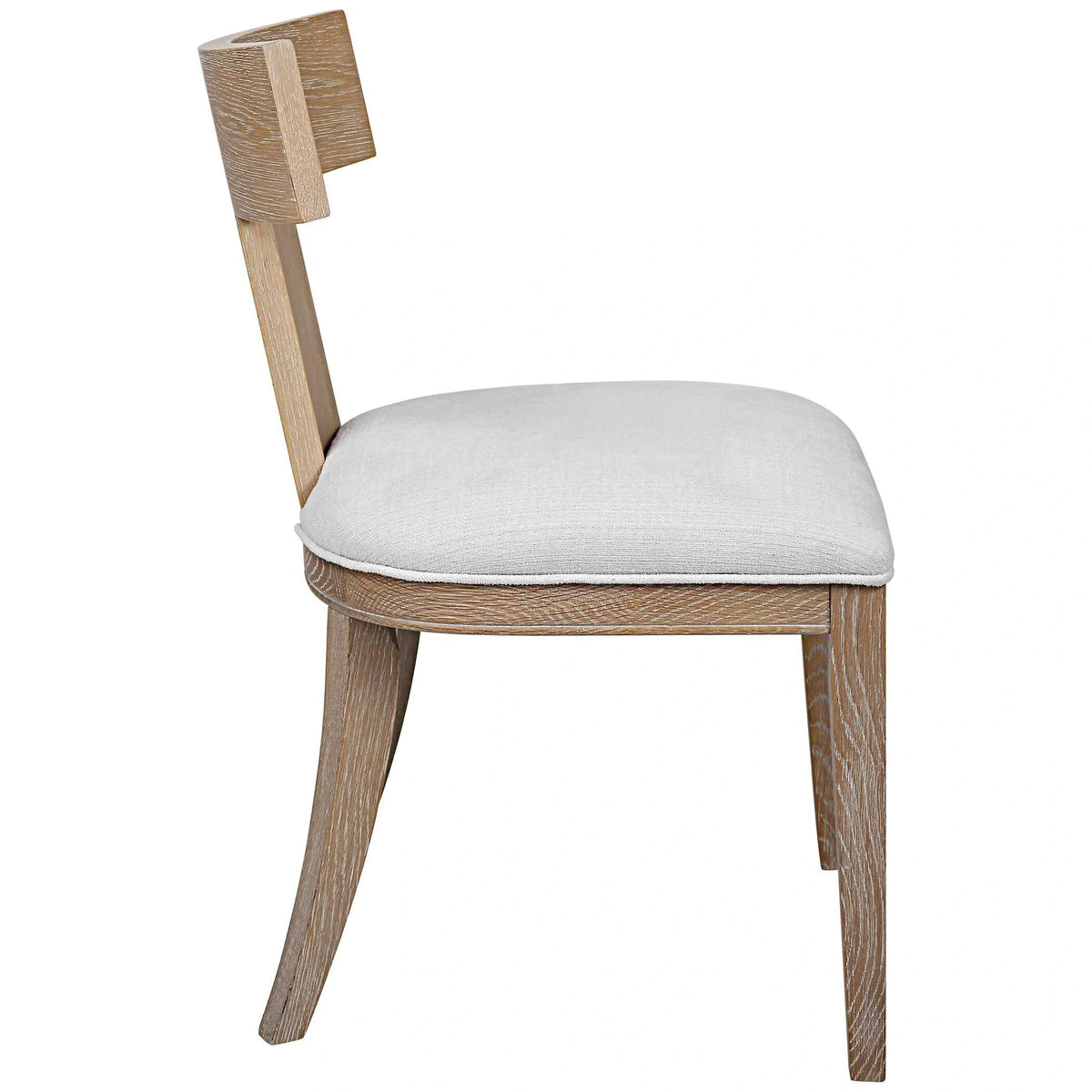 Oak Armless Accent Chair