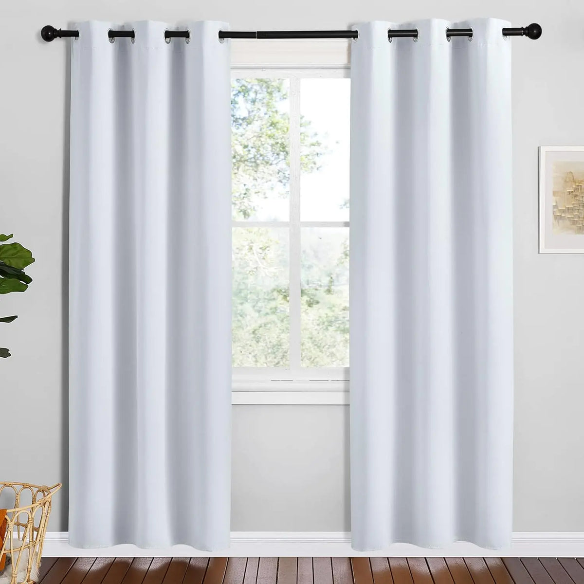 Room-Darkening Grommet Curtains | Thermal Insulated, Noise Reducing, Machine Washable | Wide Colour Range, Sizes 34" to 108"