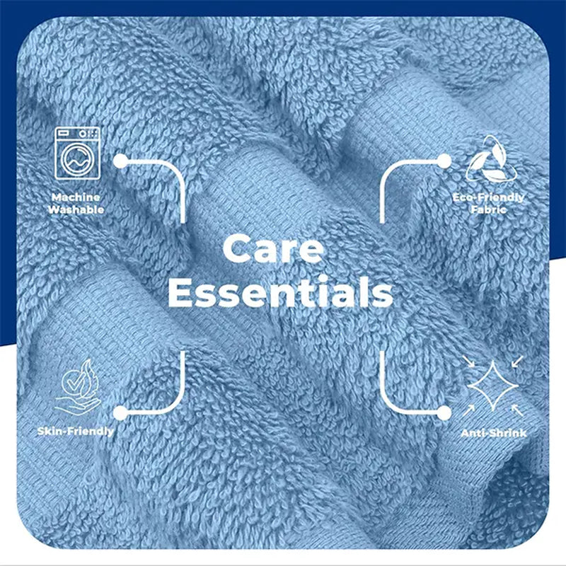 Dan River Unisex 100% Cotton 4-Piece Bath Towel Set