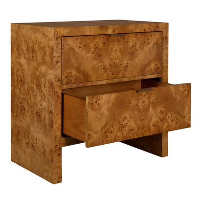 2-Drawer Burl Chest