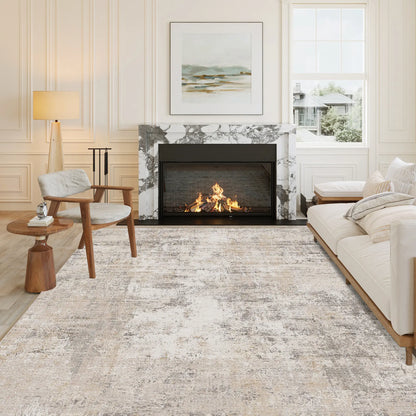 Purecozy Machine Washable Area Rug | Power Loomed Low Pile with Non-Slip Tpr Backing | 7 Colourways, Sizes 2×3 to 9×12