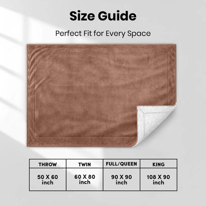 Soft Sherpa Fleece Throw Blankets - Dual-Layer Design with 230 GSM Fleece, 180 GSM Sherpa for Lightweight Warmth, Ideal for Relaxing Nights