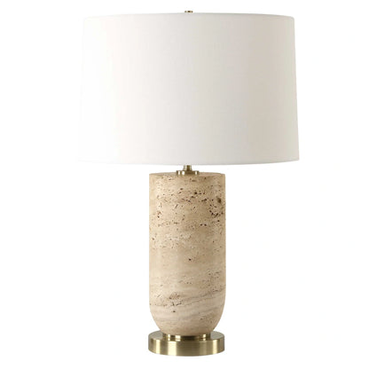 Travertine Table Lamp