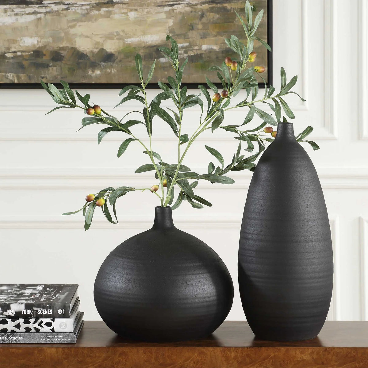Black Vases Set/2
