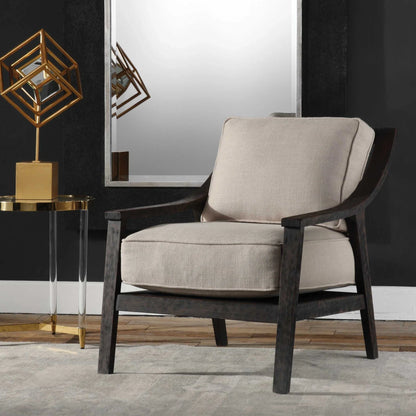 Beige Accent Chair