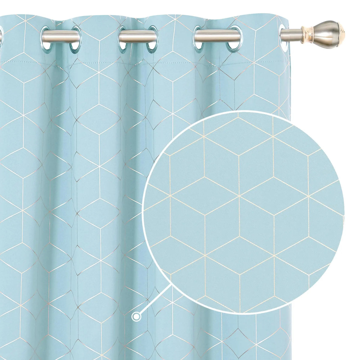 Blackout Curtain Panels | 100% Polyester, Thermal Insulated, Grommet Top | Wide Size Range, Set of 2