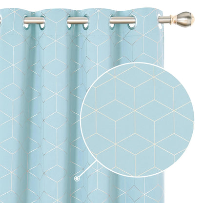Blackout Curtain Panels | 100% Polyester, Thermal Insulated, Grommet Top | Wide Size Range, Set of 2